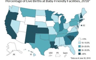 Percentage of Live Births at Baby-Friendly Facilities, 2018