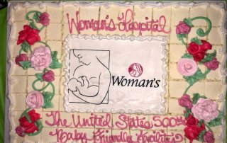Woman's Hospital - the 500th Baby Friendly Facility - celebration cake