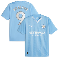 Manchester City Puma Home Shirt 2023/24 with Haaland 9 printing